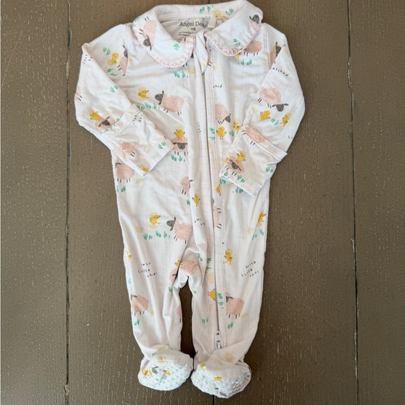 Angel Dear Newborn Baby Girl Easter Baby Chicks Long-Sleeve Footie • Size NB - Picture 4 of 13
